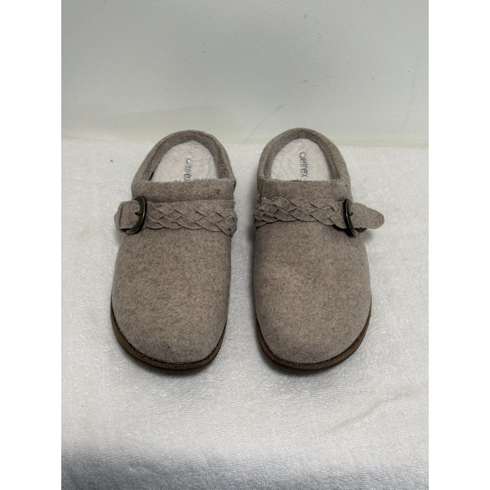 Aetrex Libby Wool Beige Clog Size 9/9.5